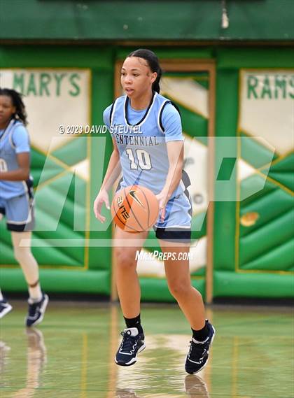 Thumbnail 2 in Centennial vs. Mission Hills (St. Mary's Stockton MLK Showcase) photogallery.