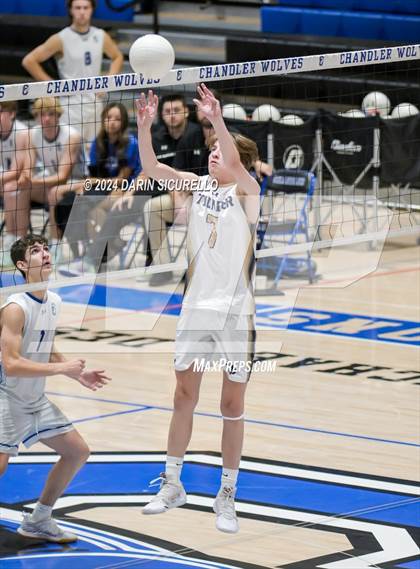 Thumbnail 3 in Desert Vista vs Chandler (AIA 6A Round 1 Playoff) photogallery.