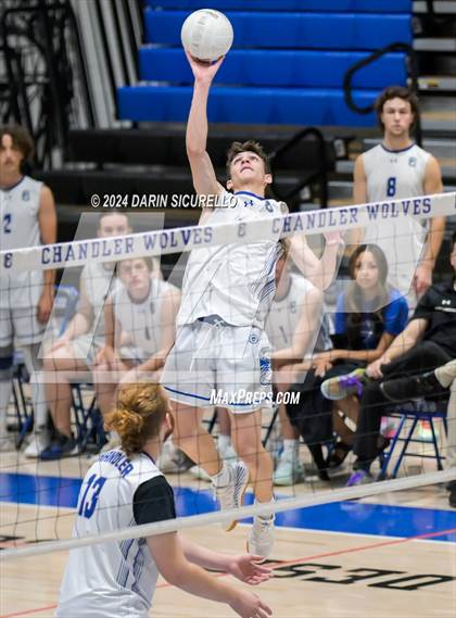 Thumbnail 2 in Desert Vista vs Chandler (AIA 6A Round 1 Playoff) photogallery.