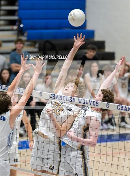 Thumbnail 2 in Desert Vista vs Chandler (AIA 6A Round 1 Playoff) photogallery.