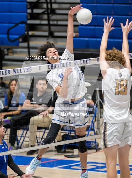 Thumbnail 2 in Desert Vista vs Chandler (AIA 6A Round 1 Playoff) photogallery.