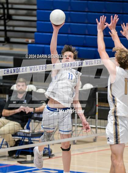 Thumbnail 3 in Desert Vista vs Chandler (AIA 6A Round 1 Playoff) photogallery.