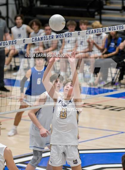 Thumbnail 2 in Desert Vista vs Chandler (AIA 6A Round 1 Playoff) photogallery.
