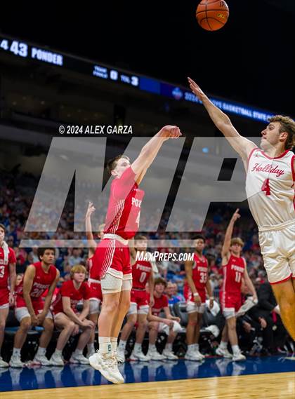 Thumbnail 1 in Holliday vs Ponder (UIL 3A Basketball Semifinal) photogallery.