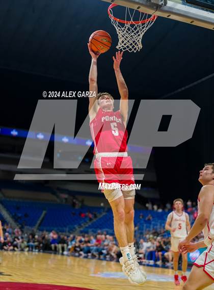 Thumbnail 3 in Holliday vs Ponder (UIL 3A Basketball Semifinal) photogallery.