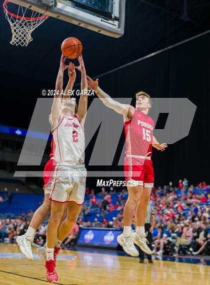 Thumbnail 2 in Holliday vs Ponder (UIL 3A Basketball Semifinal) photogallery.