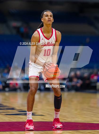 Thumbnail 3 in Holliday vs Ponder (UIL 3A Basketball Semifinal) photogallery.