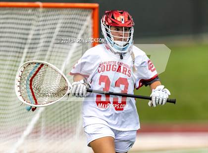 Thumbnail 2 in Charlotte Catholic vs. Cardinal Gibbons (NCHSAA 4A Final) photogallery.