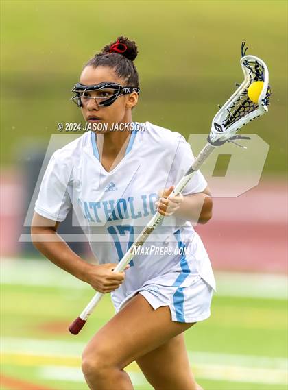 Thumbnail 2 in Charlotte Catholic vs. Cardinal Gibbons (NCHSAA 4A Final) photogallery.