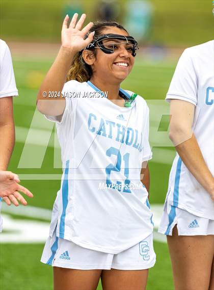 Thumbnail 2 in Charlotte Catholic vs. Cardinal Gibbons (NCHSAA 4A Final) photogallery.