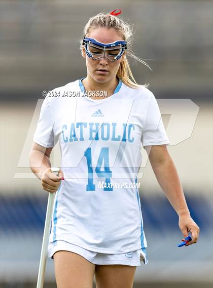 Thumbnail 2 in Charlotte Catholic vs. Cardinal Gibbons (NCHSAA 4A Final) photogallery.