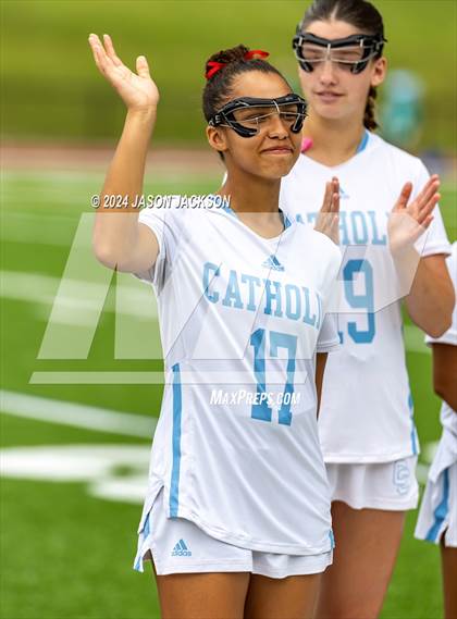 Thumbnail 3 in Charlotte Catholic vs. Cardinal Gibbons (NCHSAA 4A Final) photogallery.