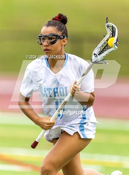 Thumbnail 3 in Charlotte Catholic vs. Cardinal Gibbons (NCHSAA 4A Final) photogallery.