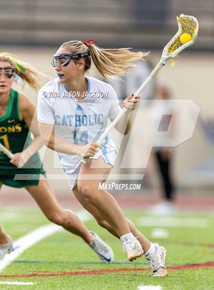 Thumbnail 2 in Charlotte Catholic vs. Cardinal Gibbons (NCHSAA 4A Final) photogallery.