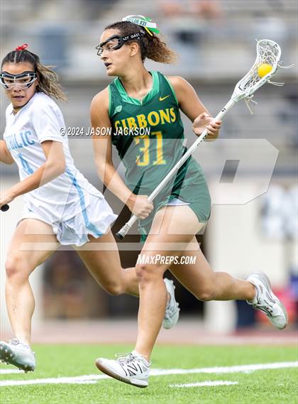 Thumbnail 1 in Charlotte Catholic vs. Cardinal Gibbons (NCHSAA 4A Final) photogallery.