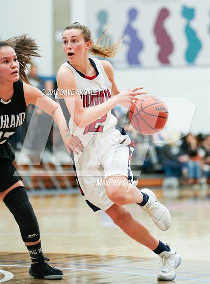 Thumbnail 2 in Highland vs. Woods Cross (UHSAA 5A Quarterfinal) photogallery.