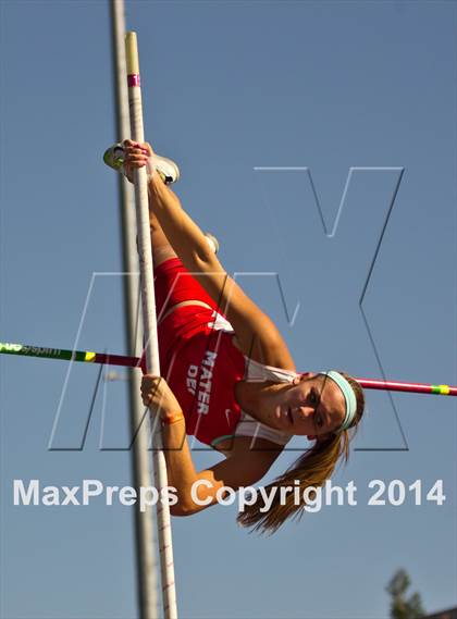 Thumbnail 2 in CIF State Track and Field (Girls Pole Vault) photogallery.