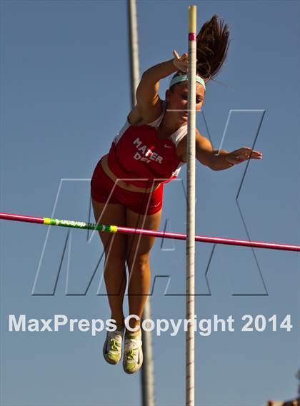 Thumbnail 2 in CIF State Track and Field (Girls Pole Vault) photogallery.