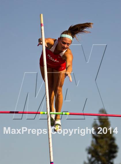 Thumbnail 3 in CIF State Track and Field (Girls Pole Vault) photogallery.