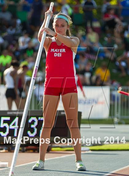 Thumbnail 2 in CIF State Track and Field (Girls Pole Vault) photogallery.
