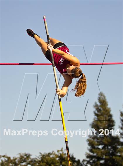 Thumbnail 2 in CIF State Track and Field (Girls Pole Vault) photogallery.