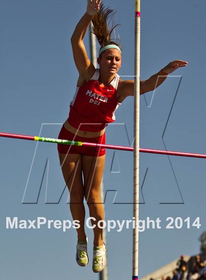 Thumbnail 3 in CIF State Track and Field (Girls Pole Vault) photogallery.