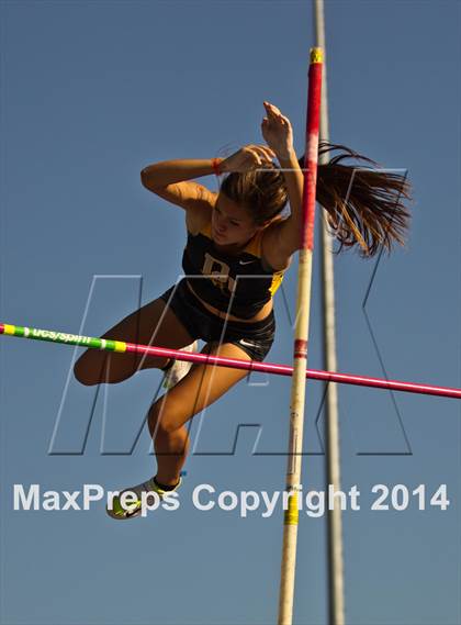 Thumbnail 2 in CIF State Track and Field (Girls Pole Vault) photogallery.
