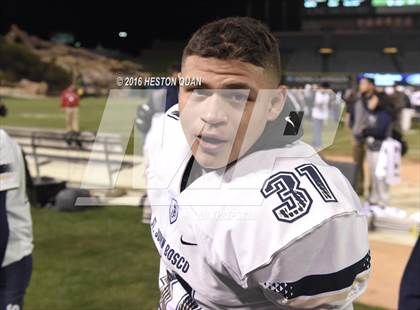 Thumbnail 1 in St. John Bosco vs Mater Dei (CIF-SS D1 Final) photogallery.