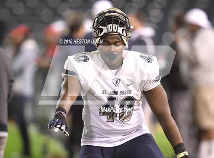 Thumbnail 3 in St. John Bosco vs Mater Dei (CIF-SS D1 Final) photogallery.