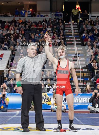 Thumbnail 2 in NYSPHSAA D2 Wrestling Championships (Finals)  photogallery.
