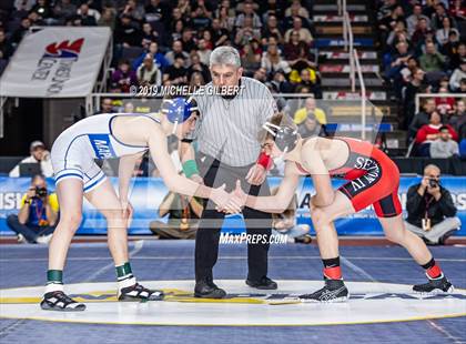 Thumbnail 2 in NYSPHSAA D2 Wrestling Championships (Finals)  photogallery.