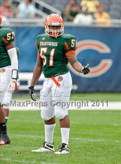 Thumbnail 1 in Providence Catholic vs. Morgan Park (Chicago Kickoff Classic) photogallery.