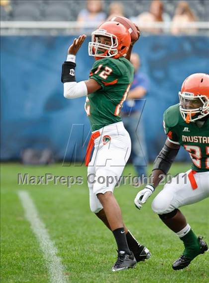 Thumbnail 3 in Providence Catholic vs. Morgan Park (Chicago Kickoff Classic) photogallery.
