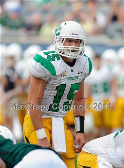 Thumbnail 2 in Providence Catholic vs. Morgan Park (Chicago Kickoff Classic) photogallery.