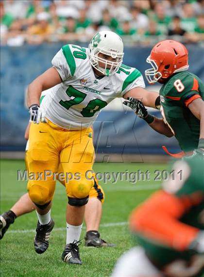 Thumbnail 2 in Providence Catholic vs. Morgan Park (Chicago Kickoff Classic) photogallery.
