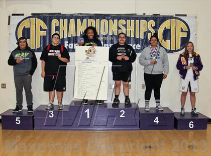 Thumbnail 2 in CIF State Girls Wrestling Championships (Awards) photogallery.