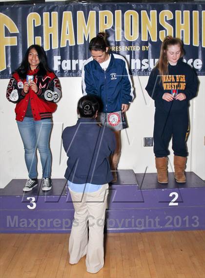Thumbnail 2 in CIF State Girls Wrestling Championships (Awards) photogallery.