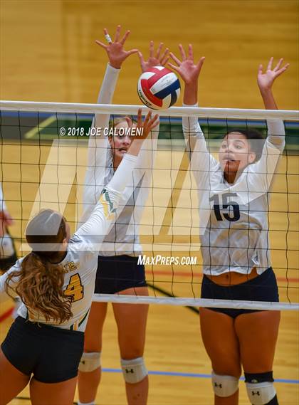Thumbnail 2 in Rowe [Nikki] vs Smithson Valley (NEISD Volleyball Tournament) photogallery.