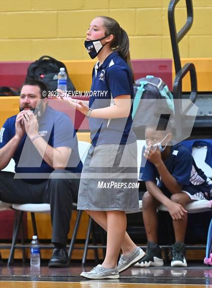 Thumbnail 1 in Raleigh Christian Academy vs  Mount Zion Christian Academy (Bull City Classic Holiday Invitational) photogallery.