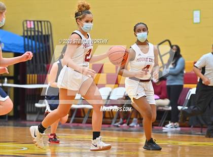 Thumbnail 2 in Raleigh Christian Academy vs  Mount Zion Christian Academy (Bull City Classic Holiday Invitational) photogallery.