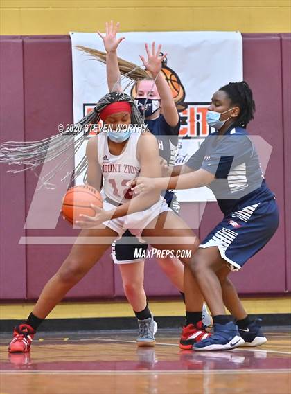 Thumbnail 1 in Raleigh Christian Academy vs  Mount Zion Christian Academy (Bull City Classic Holiday Invitational) photogallery.