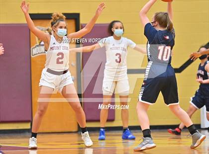 Thumbnail 2 in Raleigh Christian Academy vs  Mount Zion Christian Academy (Bull City Classic Holiday Invitational) photogallery.
