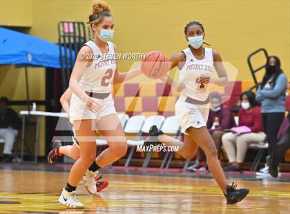 Thumbnail 1 in Raleigh Christian Academy vs  Mount Zion Christian Academy (Bull City Classic Holiday Invitational) photogallery.