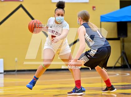 Thumbnail 2 in Raleigh Christian Academy vs  Mount Zion Christian Academy (Bull City Classic Holiday Invitational) photogallery.