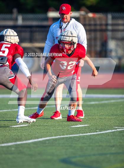 Thumbnail 2 in Henry County vs Christian Brothers (Scrimmage) photogallery.