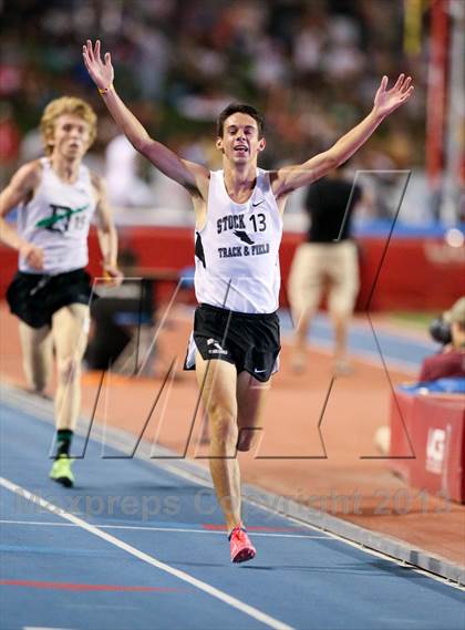 Thumbnail 1 in CIF State Track & Field Championships (Boys 3200m) photogallery.