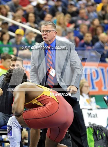 Thumbnail 3 in NCHSAA State 3A Wrestling Championships (Finals) photogallery.