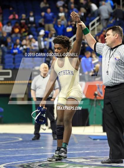 Thumbnail 1 in NCHSAA State 3A Wrestling Championships (Finals) photogallery.