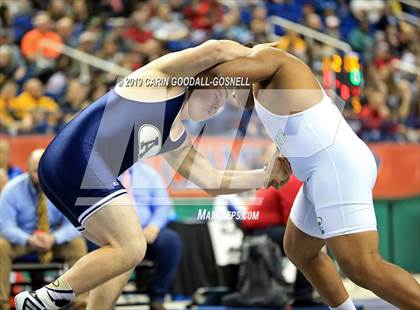 Thumbnail 2 in NCHSAA State 3A Wrestling Championships (Finals) photogallery.