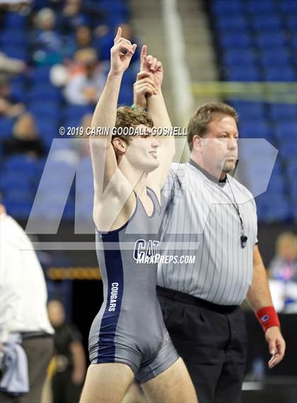 Thumbnail 3 in NCHSAA State 3A Wrestling Championships (Finals) photogallery.